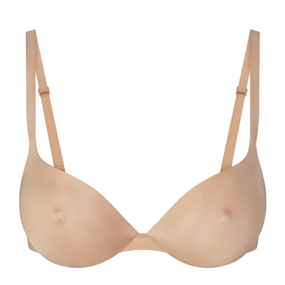 Skims Brand New Nipple Push-Up Seamless Bra. 34A size. Clay Color. Never used!